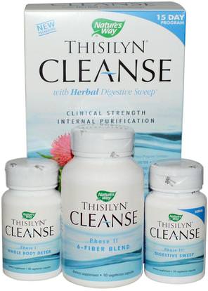 Natures Way, Thisilyn Cleanse with Herbal Digestive Sweep, 15 Day Program ,المكملات الغذائية، والألياف، والإنزيمات الهاضمة