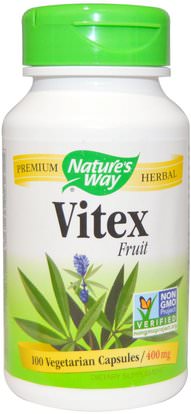 Natures Way, Vitex Fruit, 400 mg, 100 Veggie Caps ,والصحة، والنساء، والعجين التوت