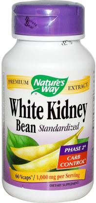 Natures Way, White Kidney Bean Standardized, 60 Veggie Caps ,والصحة، والنظام الغذائي، والمكملات الغذائية