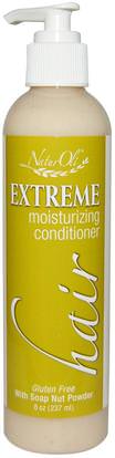 NaturOli, Hair, Extreme Moisturizing Conditioner, Gluten Free with Soap Nut Powder, 8 oz (237 ml) ,حمام، الجمال، الشعر، فروة الرأس، الشامبو، مكيف، مكيفات