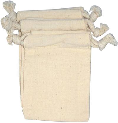NaturOli, Muslin Draw String Wash Bags, 3 Bags ,المنزل، الغسيل