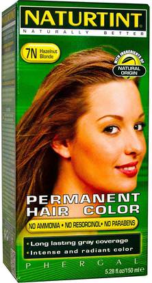 Naturtint, Permanent Hair Color, 7N Hazelnut Blonde, 5.28 fl oz (150 ml) ,Herb-sa