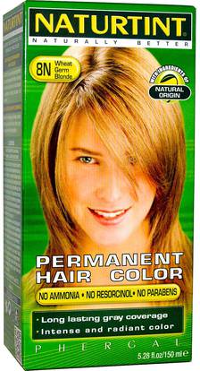 Naturtint, Permanent Hair Color, 8N Wheat Germ Blonde, 5.28 fl oz (150 ml) ,حمام، الجمال، الشعر، فروة الرأس، لون الشعر