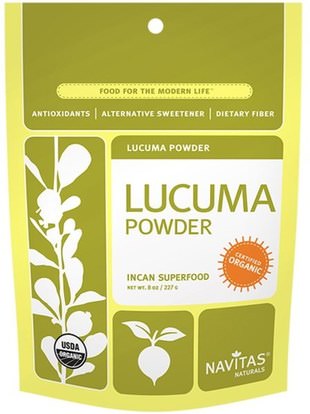 Navitas Organics, Lucuma Powder, 8 oz (227 g) ,المكملات الغذائية، سوبرفوودس