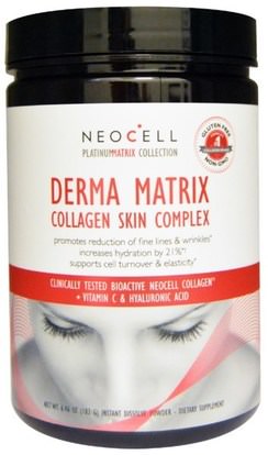 Neocell, Derma Matrix, Collagen Skin Complex, 6.46 oz (183 g) ,الصحة، العظام، هشاشة العظام، الكولاجين