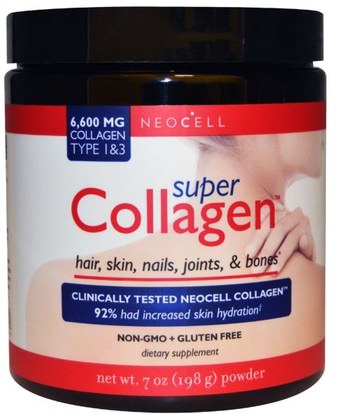 Neocell, Super Collagen, Type 1 & 3, 7 oz (198 g) ,الصحة، العظام، هشاشة العظام، نوع الكولاجين i & إي