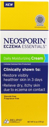 Neosporin, Eczema Essentials, Daily Moisturizing Cream, 6 oz (170 g) ,Herb-sa