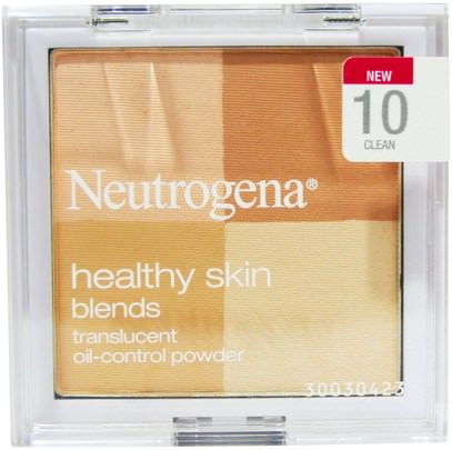 Neutrogena, Healthy Skin Blends, Translucent Oil-Control Powder, 10 Clean, 0.30 oz (8.48 g) ,حمام، الجمال، ماكياج، العناية بالوجه، مسحوق مضغوط