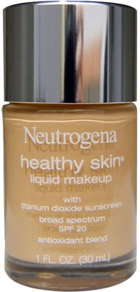 Neutrogena, Healthy Skin Liquid Makeup, SPF 20, Nude 40, 1 fl oz (30 ml) ,الجمال، العناية بالوجه، سف العناية بالوجه