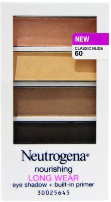 Neutrogena, Long Wear Eye Shadow, Classic Nude 60, 0.24 oz (6.97 g) ,حمام، الجمال، بنية، العناية بالوجه، ظل العين