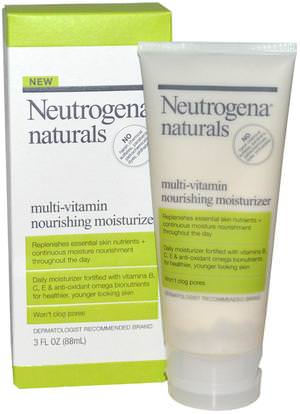 Neutrogena, Multi-Vitamin Nourishing Moisturizer, 3 fl oz (88 ml) ,الجمال، العناية بالوجه، الكريمات المستحضرات، الأمصال