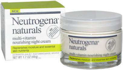 Neutrogena, Multi-Vitamin Nourishing Night Cream, 1.7 oz (48 g) ,الصحة، الجلد، العناية بالوجه، الكريمات الليلية