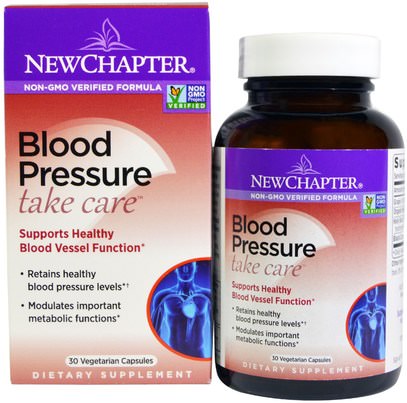 New Chapter, Blood Pressure, Take Care, 30 Vegetarian Capsules ,والصحة، وضغط الدم