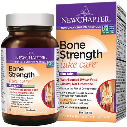 New Chapter, Bone Strength Take Care, 120 Slim Tablets ,الصحة، العظام، هشاشة العظام