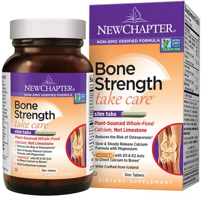 New Chapter, Bone Strength Take Care, 60 Slim Tablets ,الصحة، العظام، هشاشة العظام