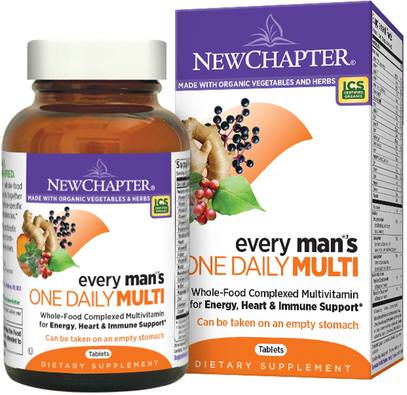 New Chapter, Every Mans One Daily Multi, 48 Tablets ,الفيتامينات، الرجال الفيتامينات