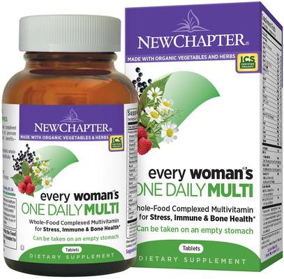 New Chapter, Every Womans One Daily Multi, 72 Tablets ,الفيتامينات، النساء الفيتامينات