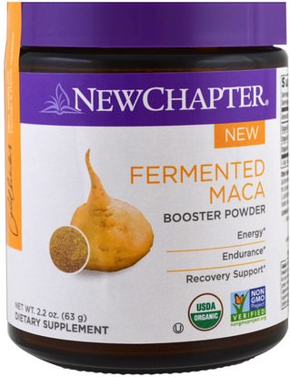 New Chapter, Fermented Maca Booster Powder, 2.2 oz (63 g) ,المكملات الغذائية، سوبرفوودس