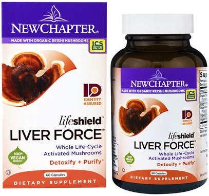 New Chapter, Lifeshield Liver Force, 60 Capsules ,والصحة، ودعم الكبد