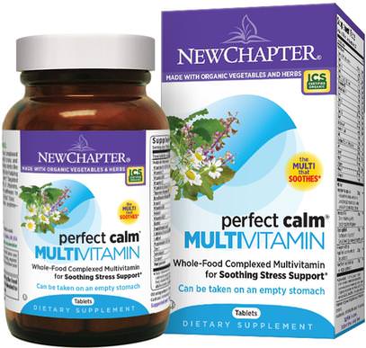New Chapter, Perfect Calm Multivitamin, 144 Tablets ,الفيتامينات، الفيتامينات، الفيتامينات الفصل الجديد