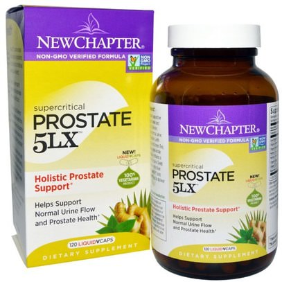 New Chapter, Prostate 5LX, Holistic Prostate Support, 120 Liquid Vcaps ,الصحة، الرجال، البروستاتا