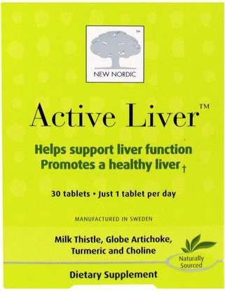 New Nordic US Inc, Active Liver, 30 Tablets ,والصحة، ودعم الكبد