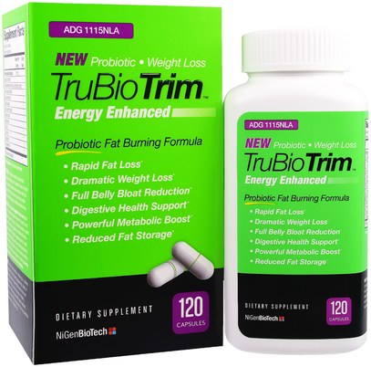 Nigen Biotech, TruBio Trim, 120 Capsules ,وفقدان الوزن، والنظام الغذائي، والصحة، والطاقة