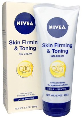 Nivea, Q10 Plus, Skin Firming & Toning Gel-Cream, 6.7 oz (189 g) ,حمام، الجمال، غسول الجسم، إلتحم، السيلوليت