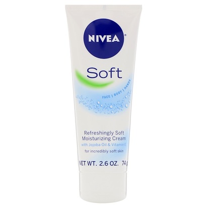 Nivea, Refreshingly Light Moisturizing Creme, Soft, 2.6 oz (74 g) ,حمام، الجمال، غسول الجسم