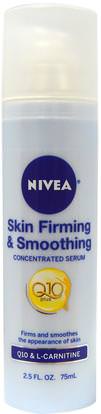 Nivea, Skin Firming & Smoothing Concentrated Serum, 2.5 fl oz (75 ml) ,الجمال، العناية بالوجه، الكريمات المستحضرات، الأمصال، coq10 الجلد، الصحة، السيلوليت
