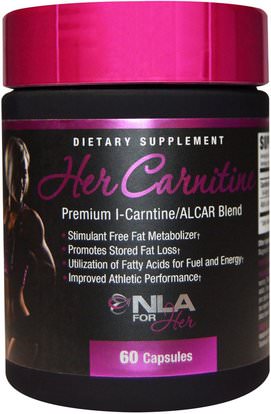 NLA for Her, Her Carnitine, Premium l-Carnitine/ALCAR Blend, 60 Capsules ,والرياضة، والمنتجات الرياضية النسائية