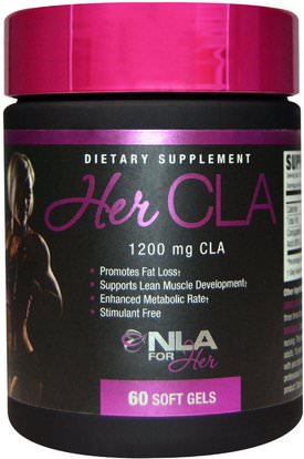 NLA for Her, Her CLA, 1200 mg, 60 Soft Gels ,والرياضة، والمنتجات الرياضية النسائية، والعضلات