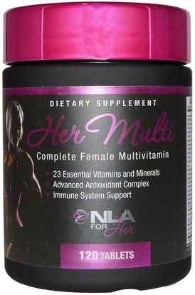 NLA for Her, Her Multi, Complete Female Multivitamin, 120 Tablets ,والرياضة، والمنتجات الرياضية النسائية، والفيتامينات النسائية