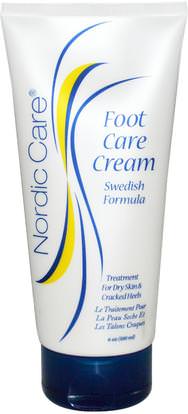 Nordic Care, LLC., Foot Care Cream, 6 oz (180 ml) ,حمام، الجمال، قدم قدم رعاية، كريمات، أسفل