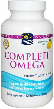 Nordic Naturals, Complete Omega, Lemon, 1000 mg, 120 Soft Gels ,Herb-sa
