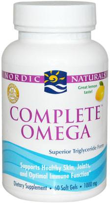 Nordic Naturals, Complete Omega, Lemon, 1000 mg, 60 Soft Gels ,Herb-sa