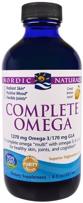 Nordic Naturals, Complete Omega, Lemon, 8 fl oz (237 ml) ,Herb-sa