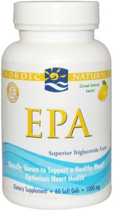 Nordic Naturals, EPA, Lemon, 1000 mg, 60 Soft Gels ,Herb-sa