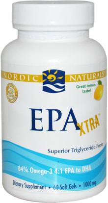 Nordic Naturals, EPA Xtra, Lemon, 1000 mg, 60 Soft Gels ,Herb-sa