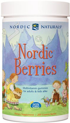 Nordic Naturals, Nordic Berries, Multivitamin Gummies, 200 Gummies ,الفيتامينات، الفيتامينات المتعددة، غوميس الفيتامينات