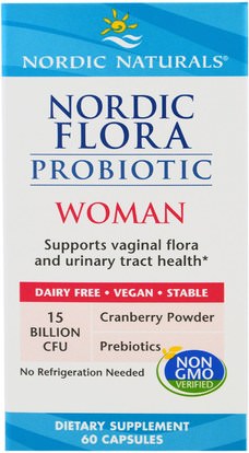 Nordic Naturals, Nordic Flora Probiotic, Woman, 60 Capsules ,الصحة، المرأة، المكملات الغذائية، البروبيوتيك