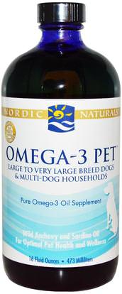 Nordic Naturals, Omega-3 Pet, 16 fl oz (473 ml) ,رعاية الحيوانات الأليفة، إيفاس للحيوانات الاليفة