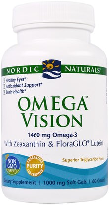 Nordic Naturals, Omega Vision, 1,000 mg, 60 Soft Gels ,Herb-sa