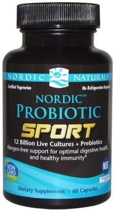 Nordic Naturals, Probiotic Sport, 60 Capsules ,المكملات الغذائية، البروبيوتيك