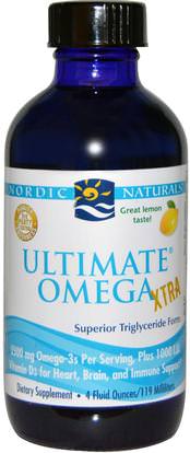 Nordic Naturals, Ultimate Omega Xtra, Lemon, 4 fl oz (119 ml) ,Herb-sa