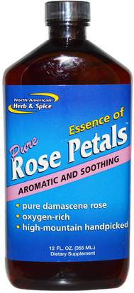North American Herb & Spice Co., Essence of Pure Rose Petals, 12 fl oz (355 ml) ,الصحة