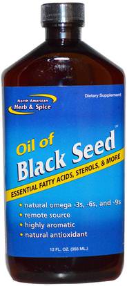 North American Herb & Spice Co., Oil of Black Seed, 12 fl oz (355 ml) ,الأعشاب، البذور السوداء