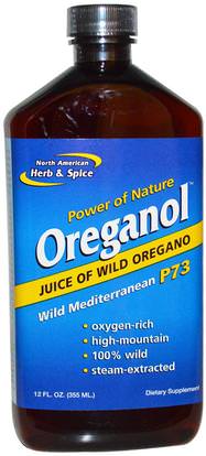North American Herb & Spice Co., Oreganol, Wild Mediterranean P73, 12 fl oz (355 ml) ,الغذاء، القهوة الشاي والمشروبات، عصير الفواكه
