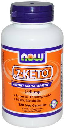 Now Foods, 7-Keto, 100 mg, 120 Veg Capsules ,المكملات الغذائية، 7-كيتو، ديا