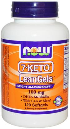 Now Foods, 7-Keto LeanGels, 100 mg, 120 Softgels ,المكملات الغذائية، 7-كيتو، ديا